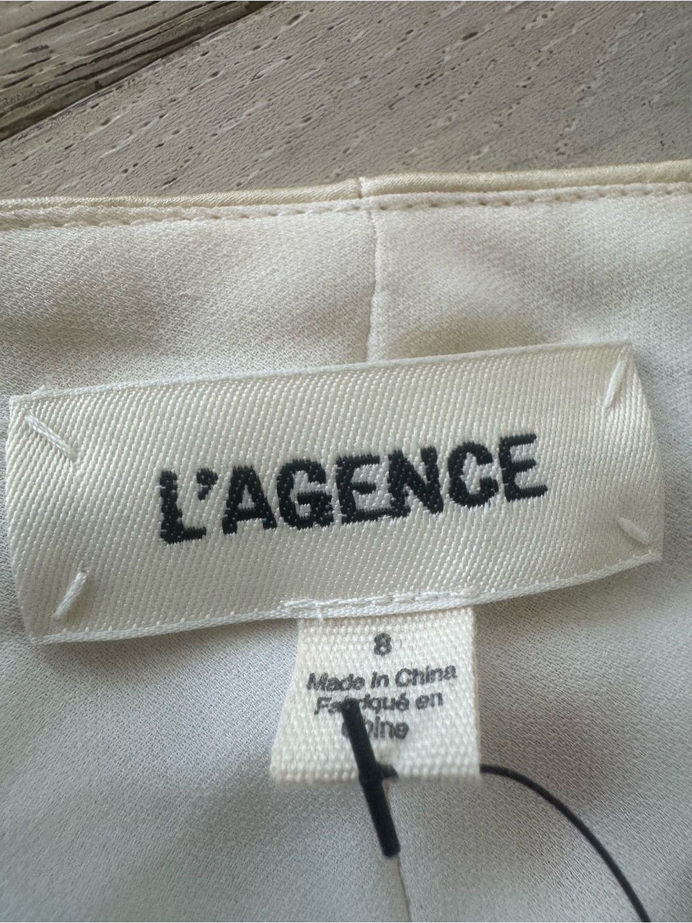 L'AGENCE SERIDIE 100% silk slip dress in cream 8 - Picture 8 of 10